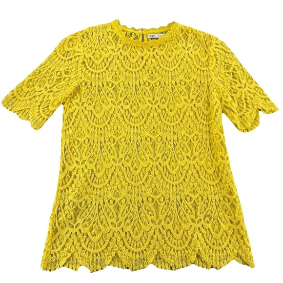 Zara Tops - Zara Top Women S Sheer Crochet Boho Festival Coachella Garden‎ Fairy Y2K